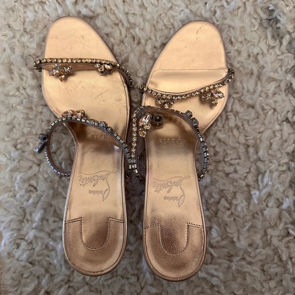 Christian Louboutin “just queen” crystal red sole mule sandals NEW - Picture 7 of 9